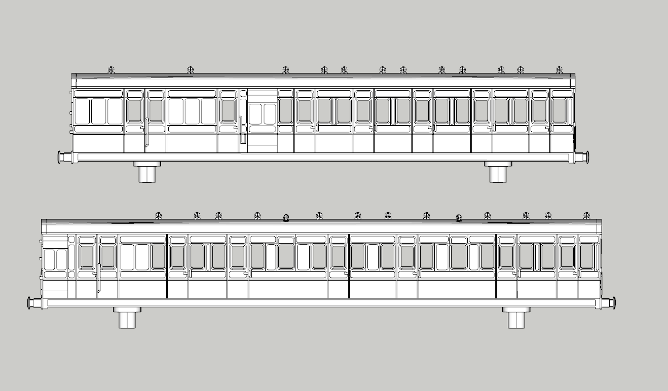 (image for) LSWR Non-Corridor Later 2-Set Coach Bundle - Set 15
